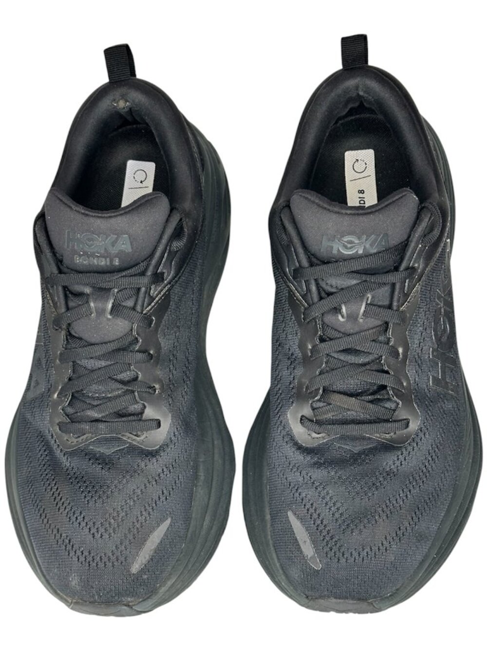 HOKA Bondi 8 Wide Black Running Walking Shoes Men's 11 2E
